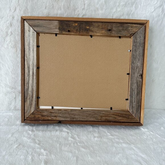 Rustic Snowman Winter Scene Framed Art By Pat Fischer Framed in Barnwood - Picture 7 of 7